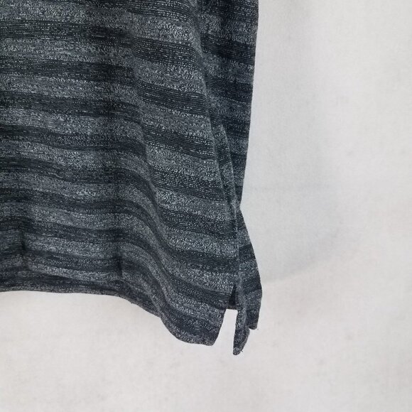 NEW Nordstrom Men's Shop XL Short sleeve Shirt Gray Black Mini Stripe NWT $49 - Picture 4 of 11